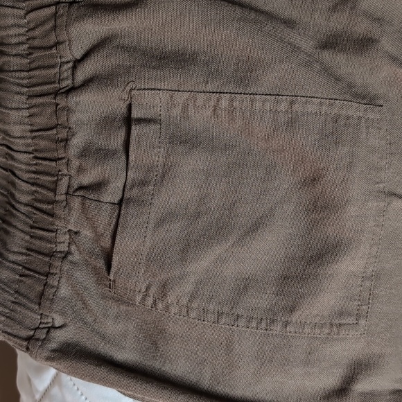 Willit Woman's Brown/khaki Linen/Cotton Pants,Size L. - Picture 5 of 8
